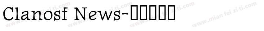 Clanosf News字体转换
